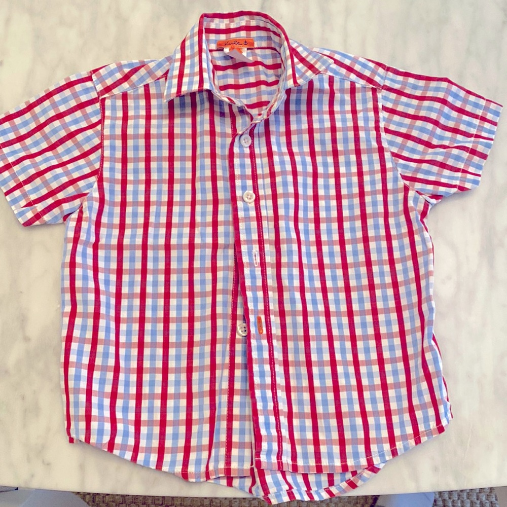 Kule, Red White and Blue boys shirt sleeved shirt
